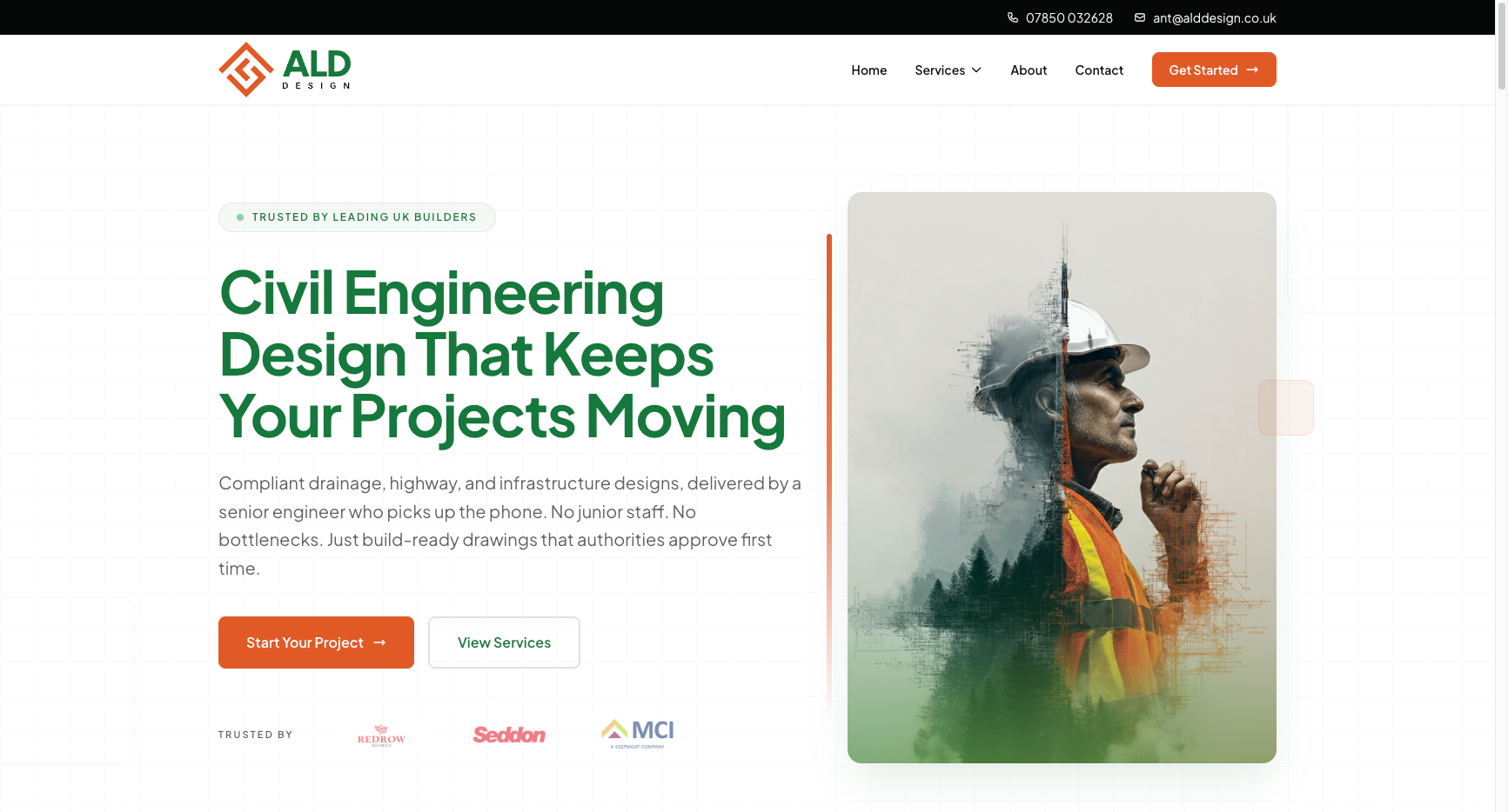 ALD Design website - Civil Engineering Design